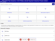 Tablet Screenshot of mahashaktipipe.com